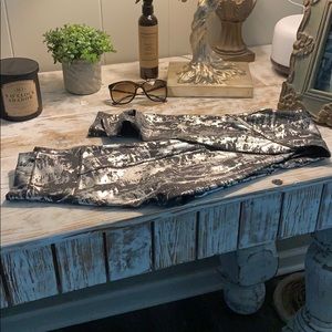 Lululemon metallic ankle stirrup leggings